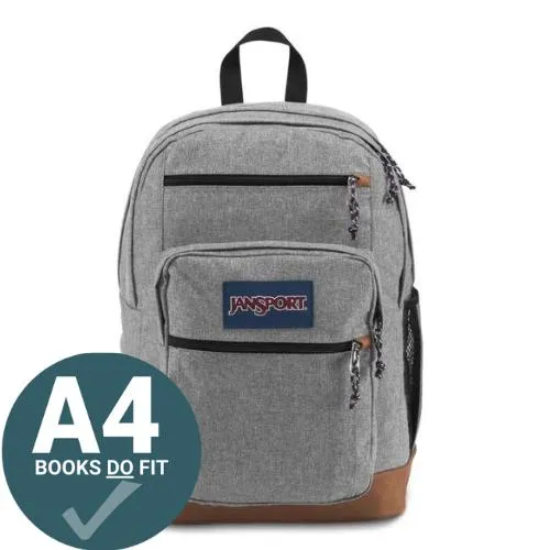 ■ JanSport Cool Student Backpack - Grey Letterman Poly