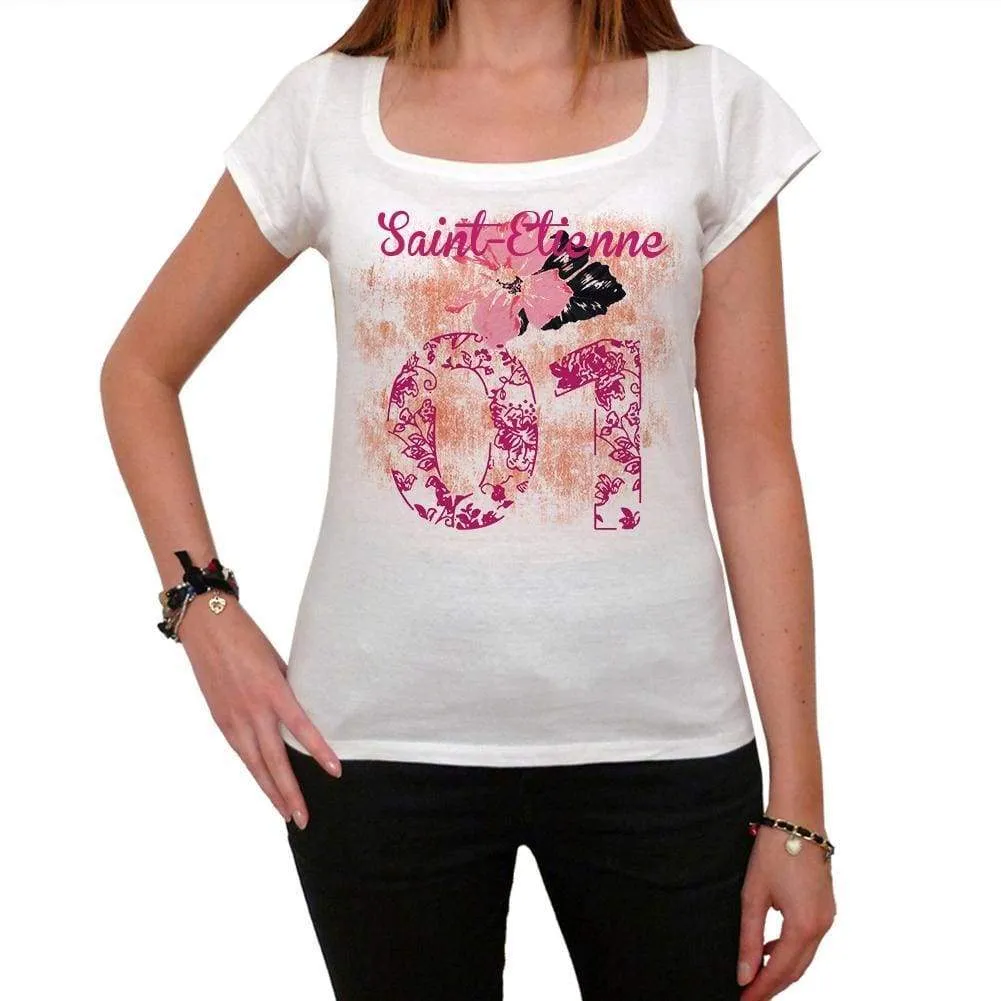 01, Saint-Etienne, Women's Short Sleeve Round Neck T-shirt 00008