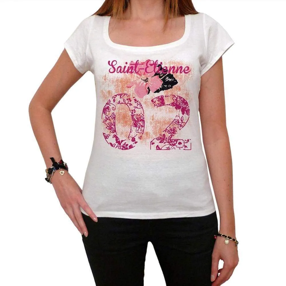 02, Saint-Etienne, Women's Short Sleeve Round Neck T-shirt 00008