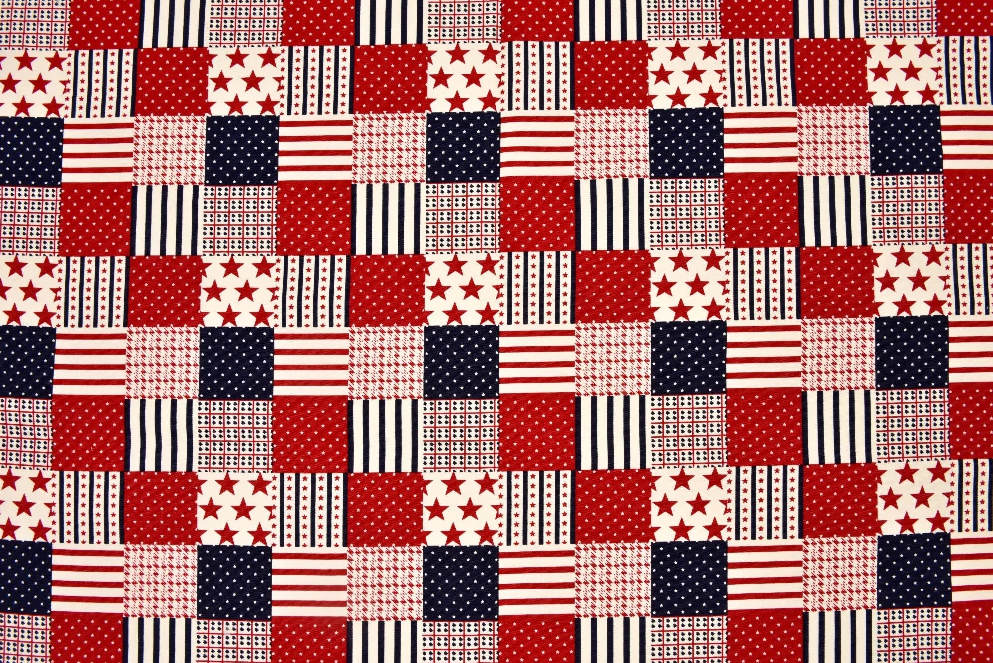 100% Cotton Half Panama Printed Fabric / Canvas printed Fabric / American Flag Digital Print  Fabric