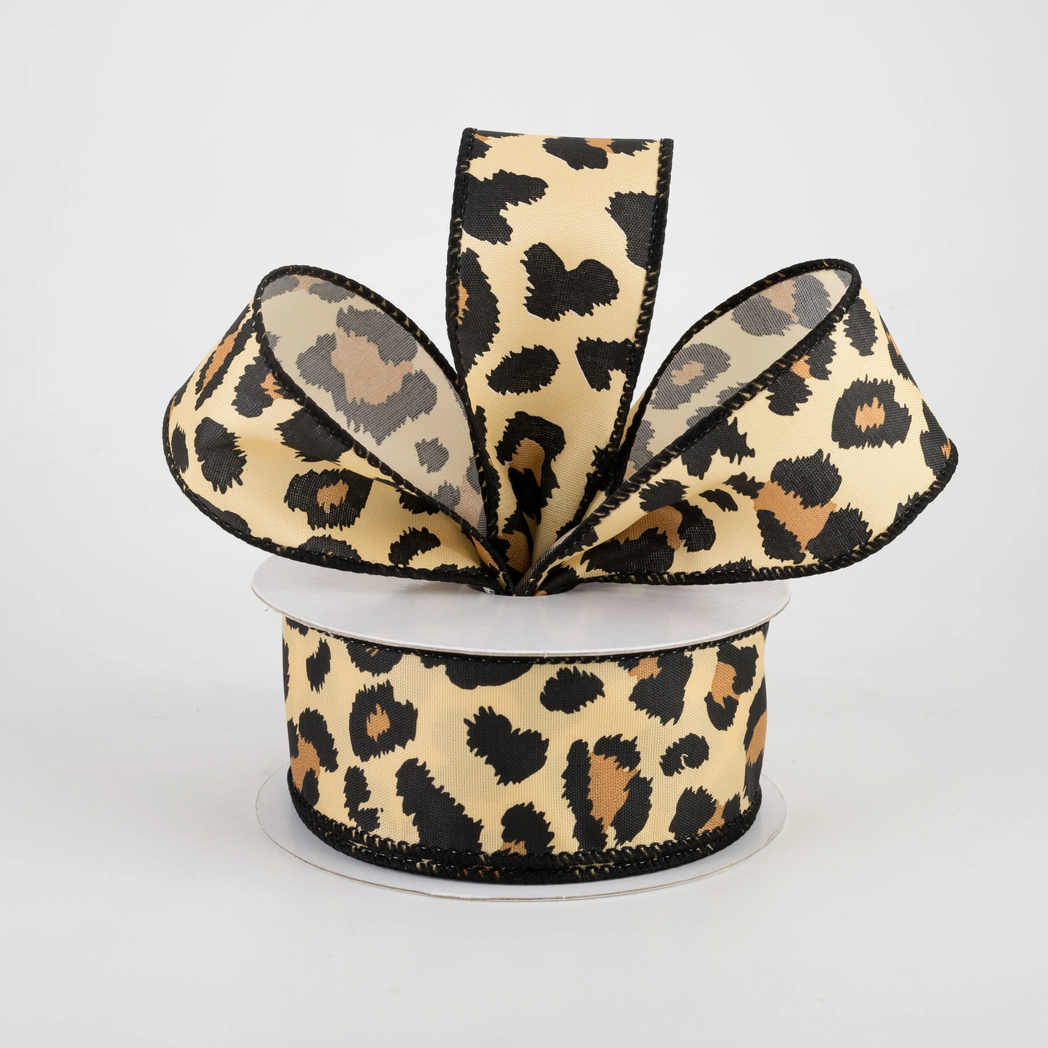 1.5" Bold Satin Cheetah Print Ribbon (10 Yards)