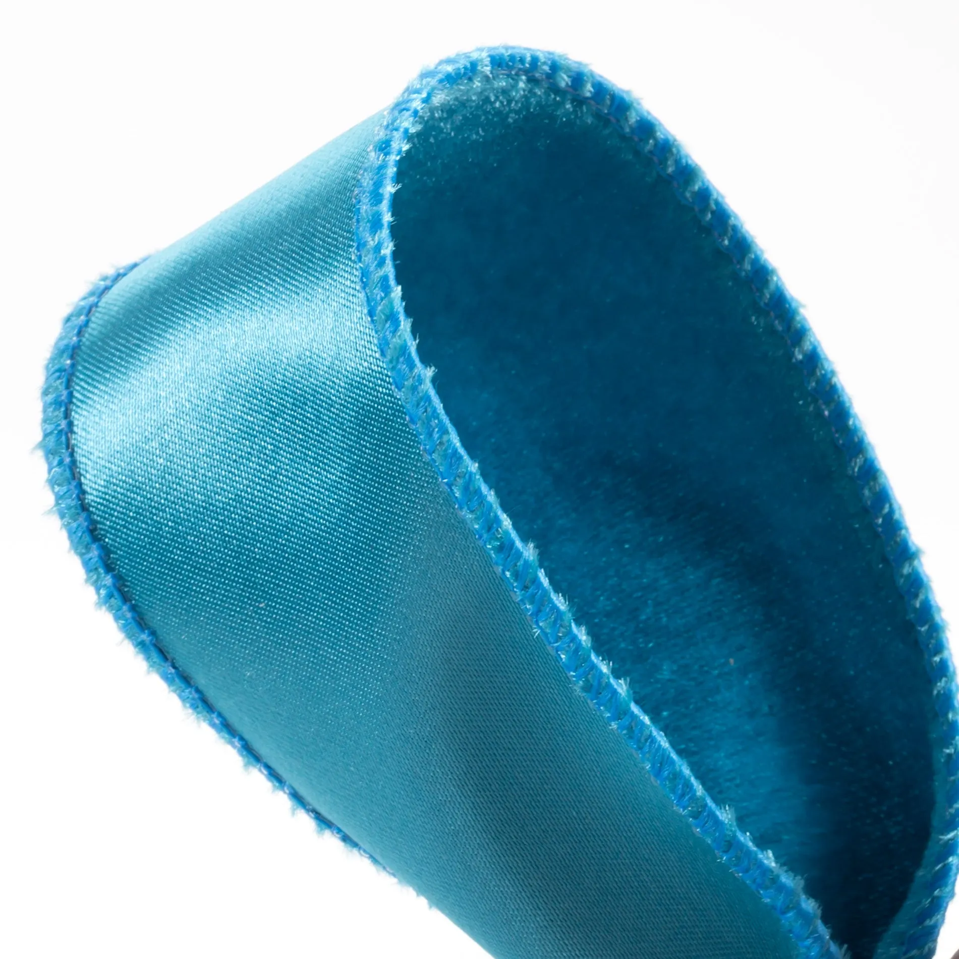 1.5" Deluxe Velvet Satin Backing Ribbon: Teal Blue (10 Yards)