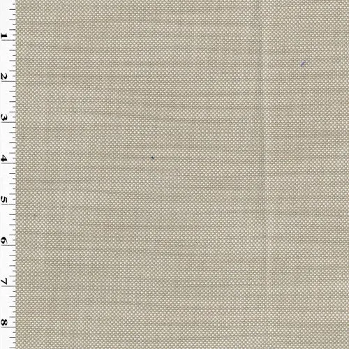 2 YD PC-Taupe/White Indoor/Outdoor Perennials Canvas Decor Fabric