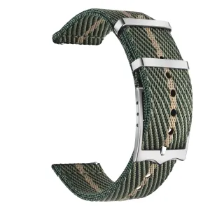 22mm Canvas Watch Strap | Jungle Green