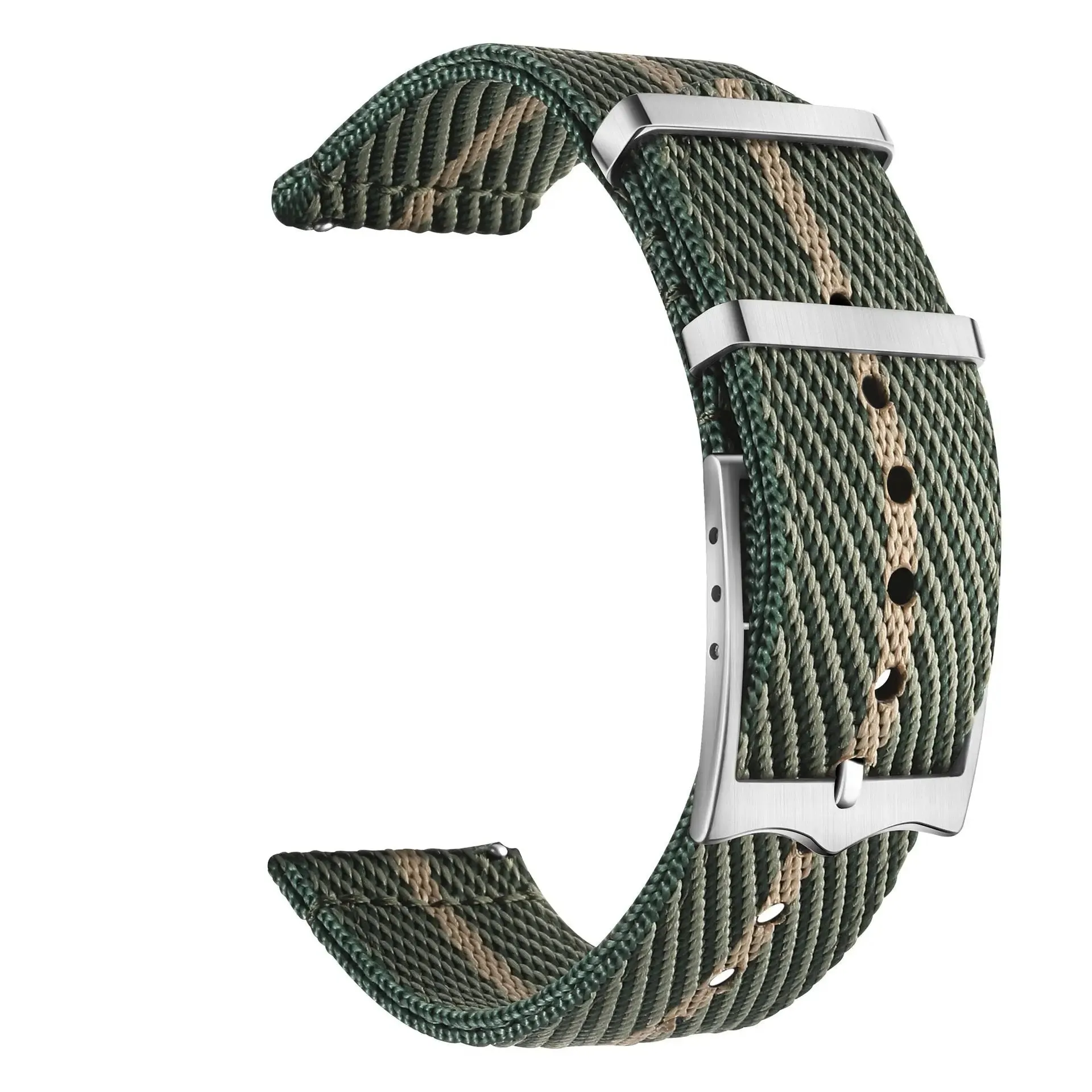 22mm Canvas Watch Strap | Jungle Green