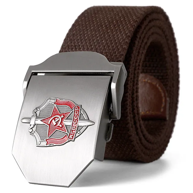 3D Soviet Glory KGB Canvas Military Canvas Belt