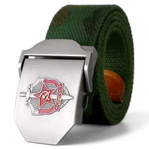 3D Soviet Glory KGB Canvas Military Canvas Belt