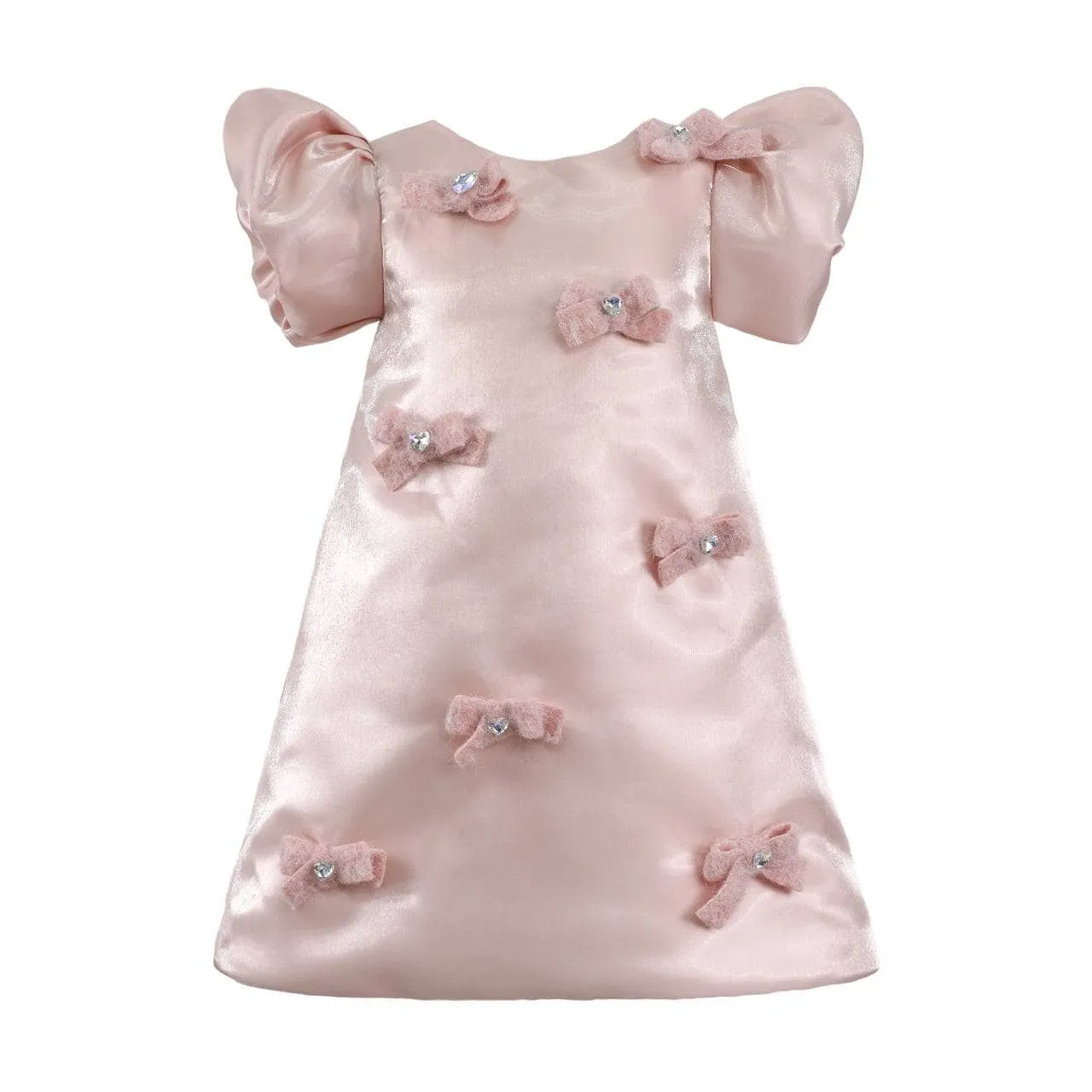 Angelina Satin Bow Dress