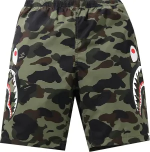 BAPE 1ST CAMO SIDE SHARK BEACH SHORTS - AUTHENTIC - NEW WITH TAGS