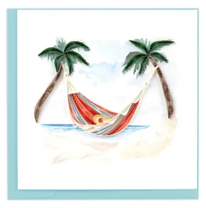 Beach Hammock Quilling Card