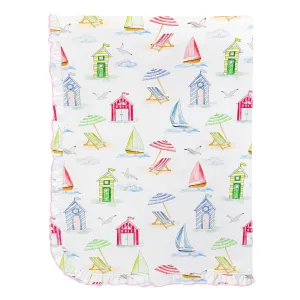 Beach Huts Blanket