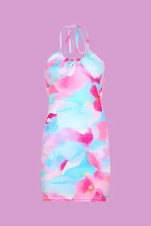 Beach vibe floral mini dress