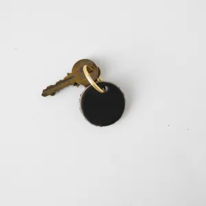 Black Circle Key Fob