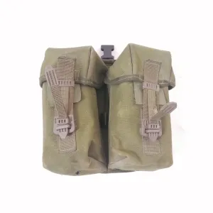 British '90-pattern P.L.C.E. Ammo Pouch - Gen-1 / Left. Used / Graded. Olive Green.