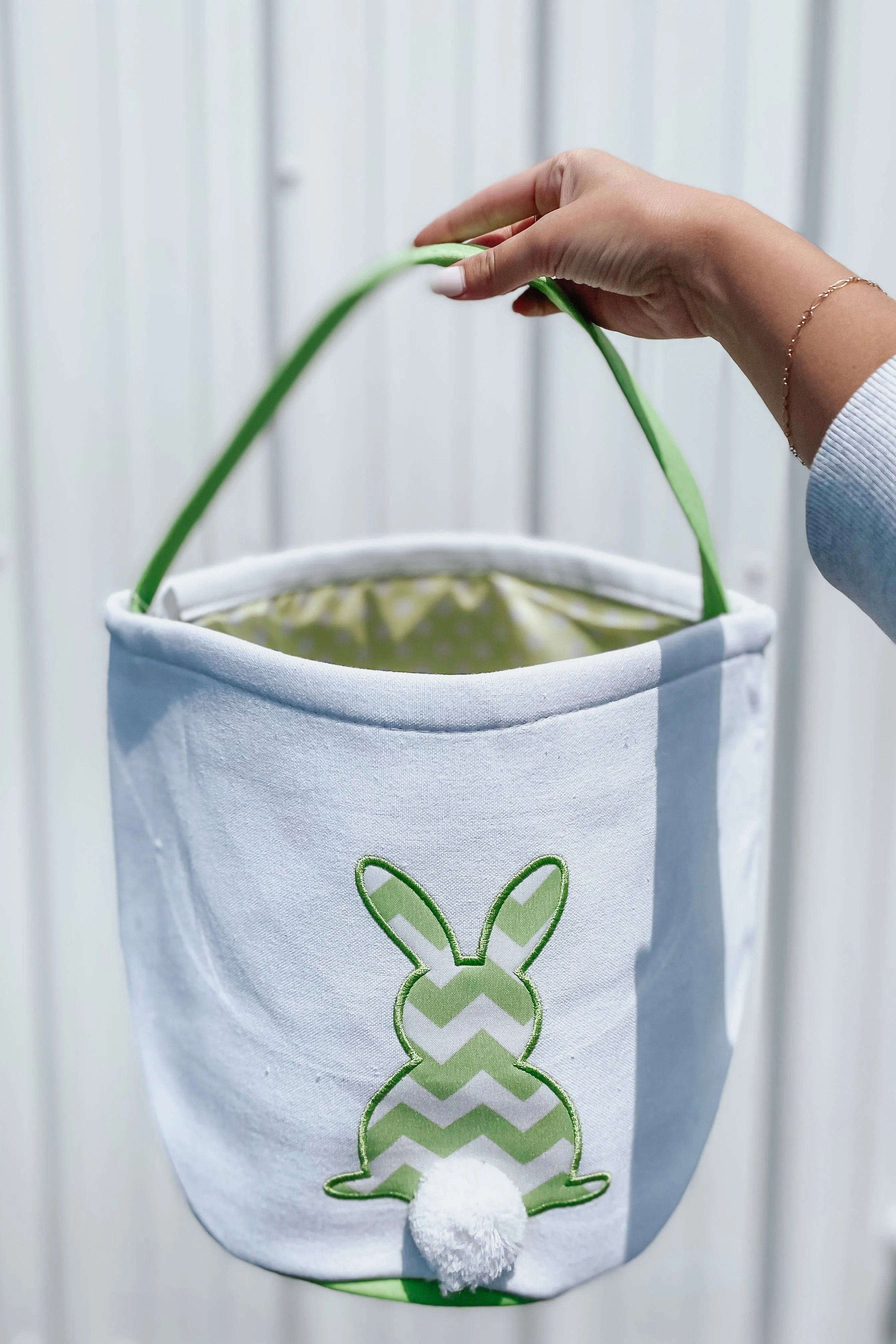 Bunny Easter Basket - Green