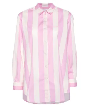 Camicia over da donna Brigitte in cotone stampa righe