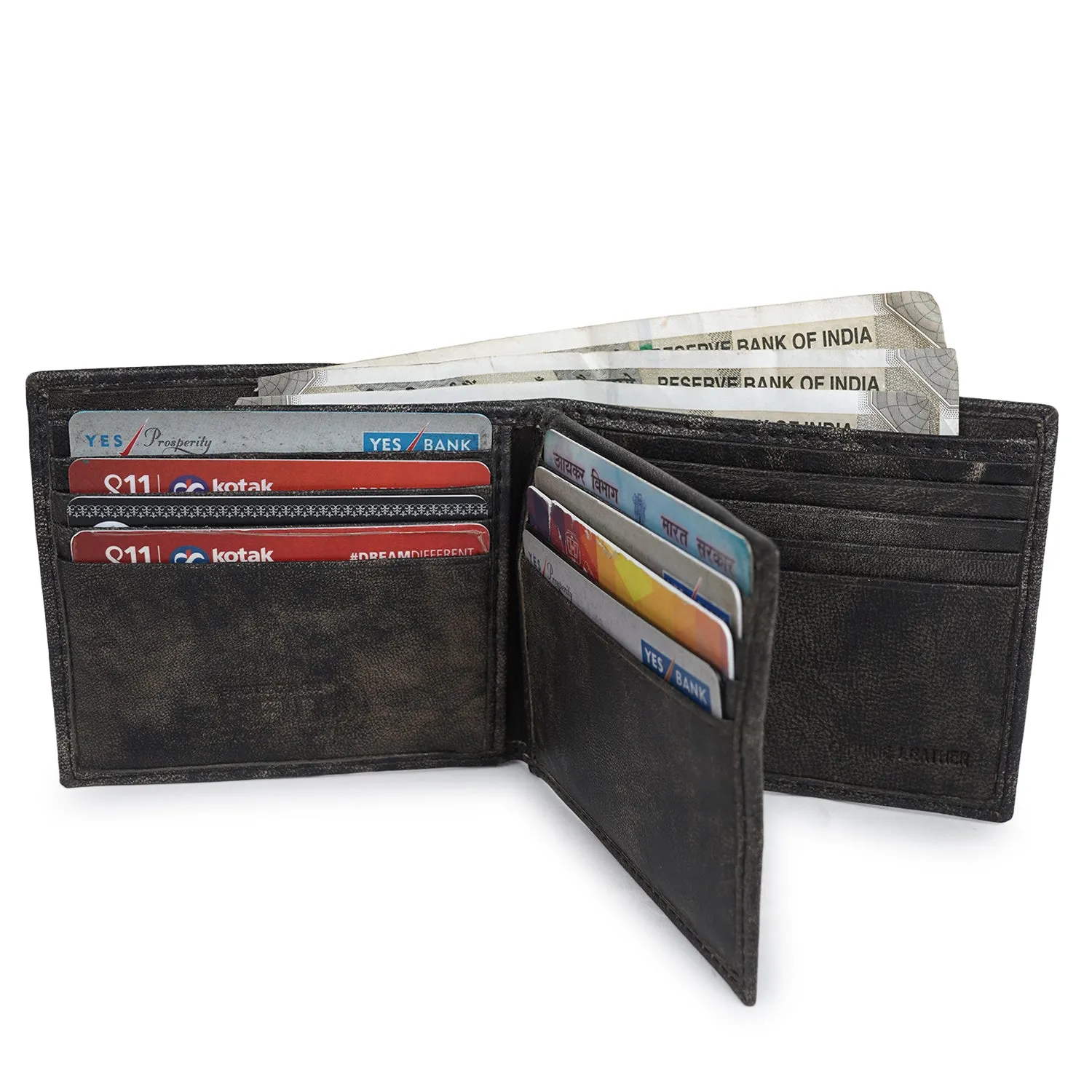 CIMONI Genuine Leather Casual Slim Multi Credit Cards Slot Ultra Slim RFID Wallet for Men