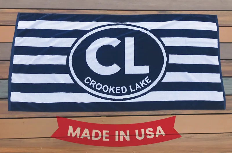 Crooked Lake Beach Towel