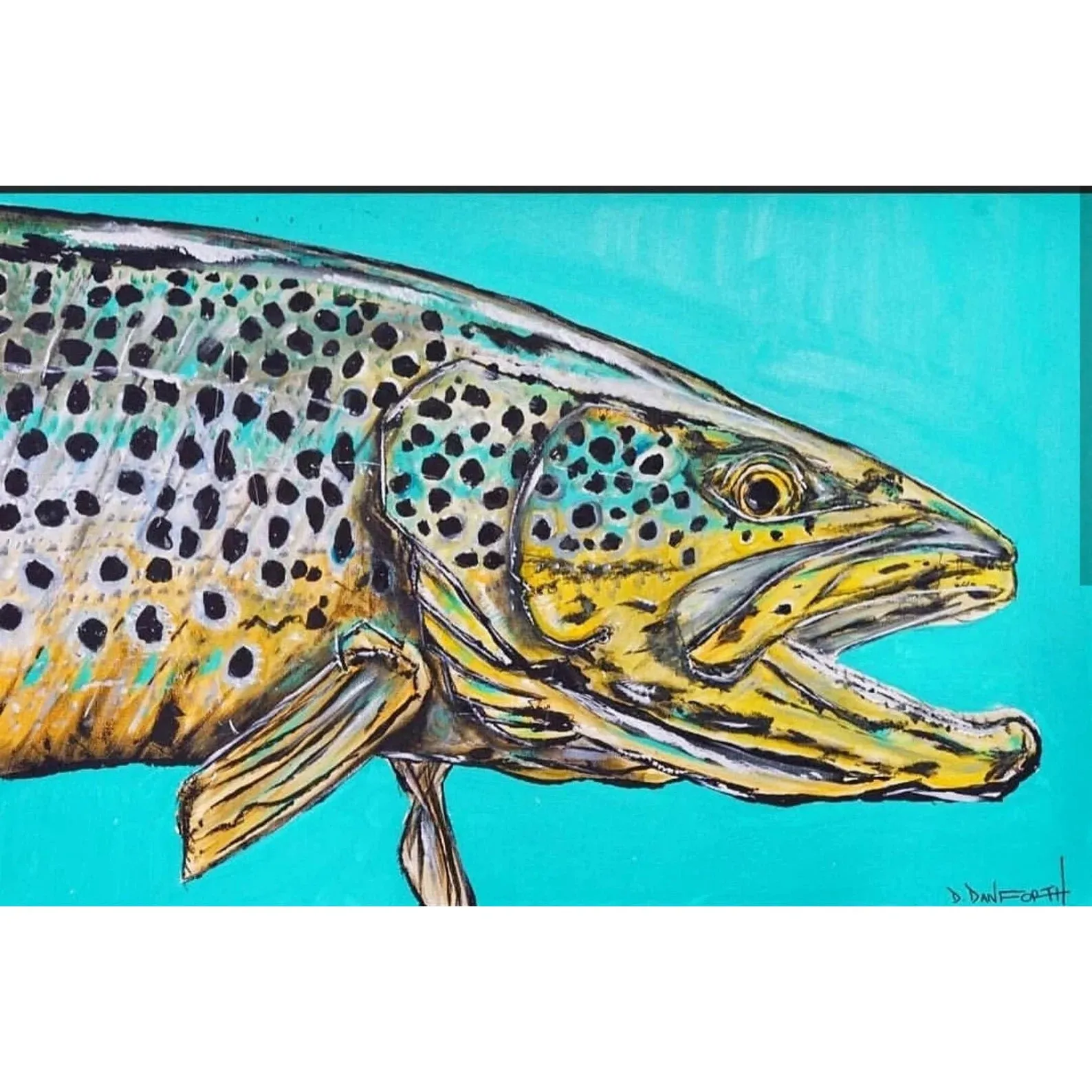 David Danforth - Oil Brown Trout