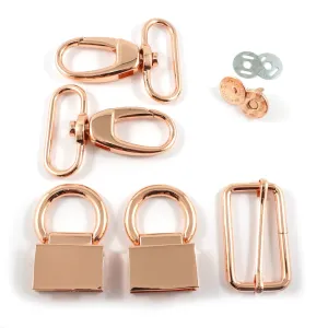 Double Flip Shoulder Bag Hardware Kit - Copper