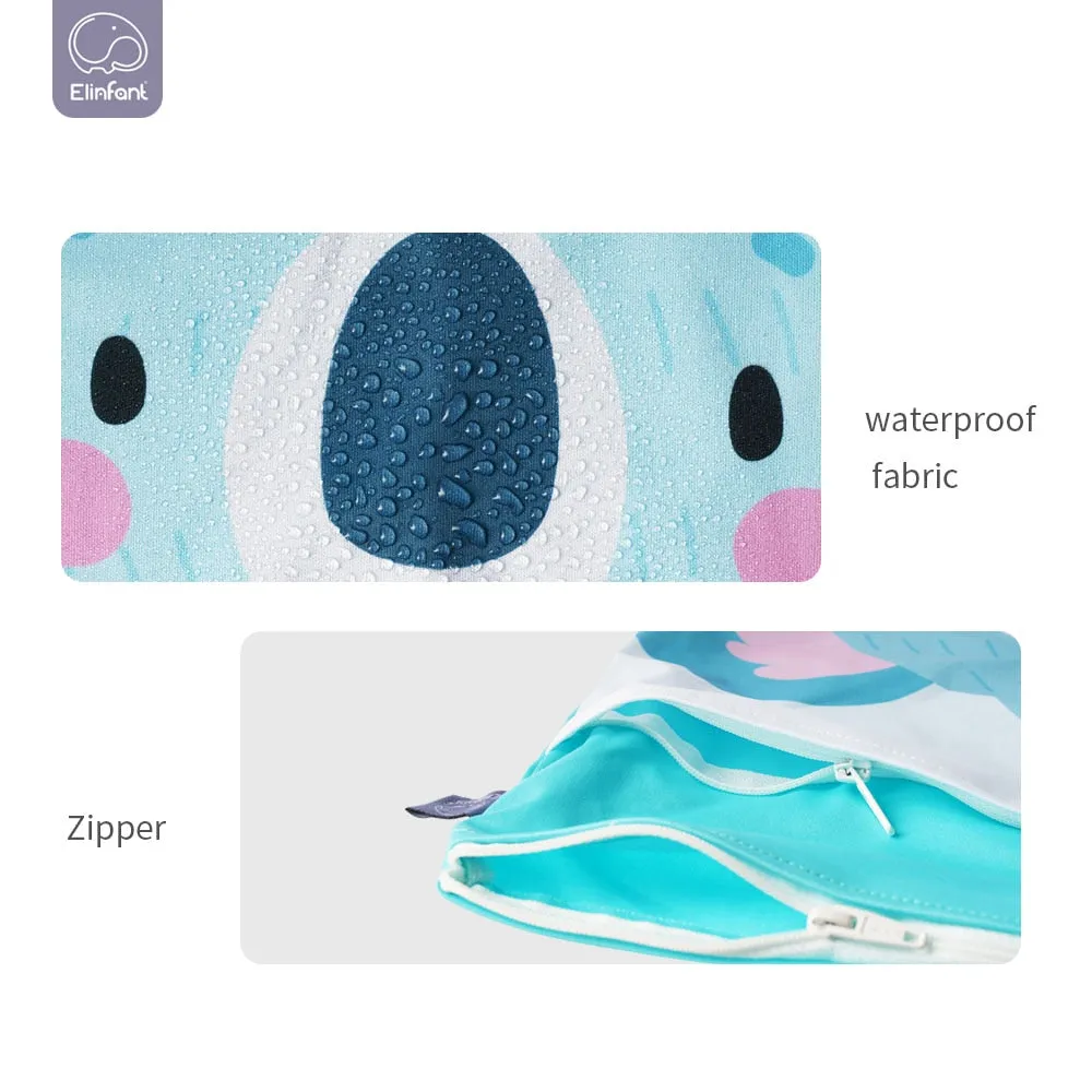 Elinfant Digital Position Printed Wet Dry Bag Waterproof 30*40cm Zippers With Handle Diaper Bag