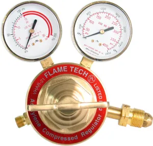 Flame Tech Heavy Duty Acetylene Regulator - CGA 510 VHAR-21