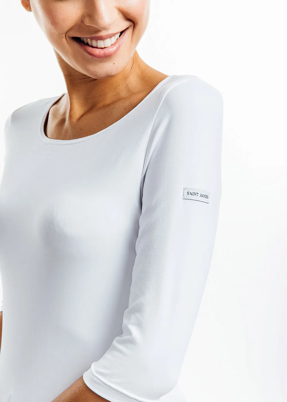 GARDE-COTE III - Solid White Top With UV Protection | Women Fit (WHITE)