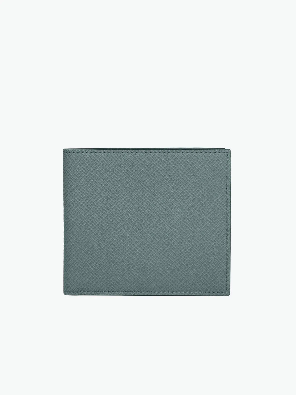 Leather Card Slot Wallet Dark Teal Green