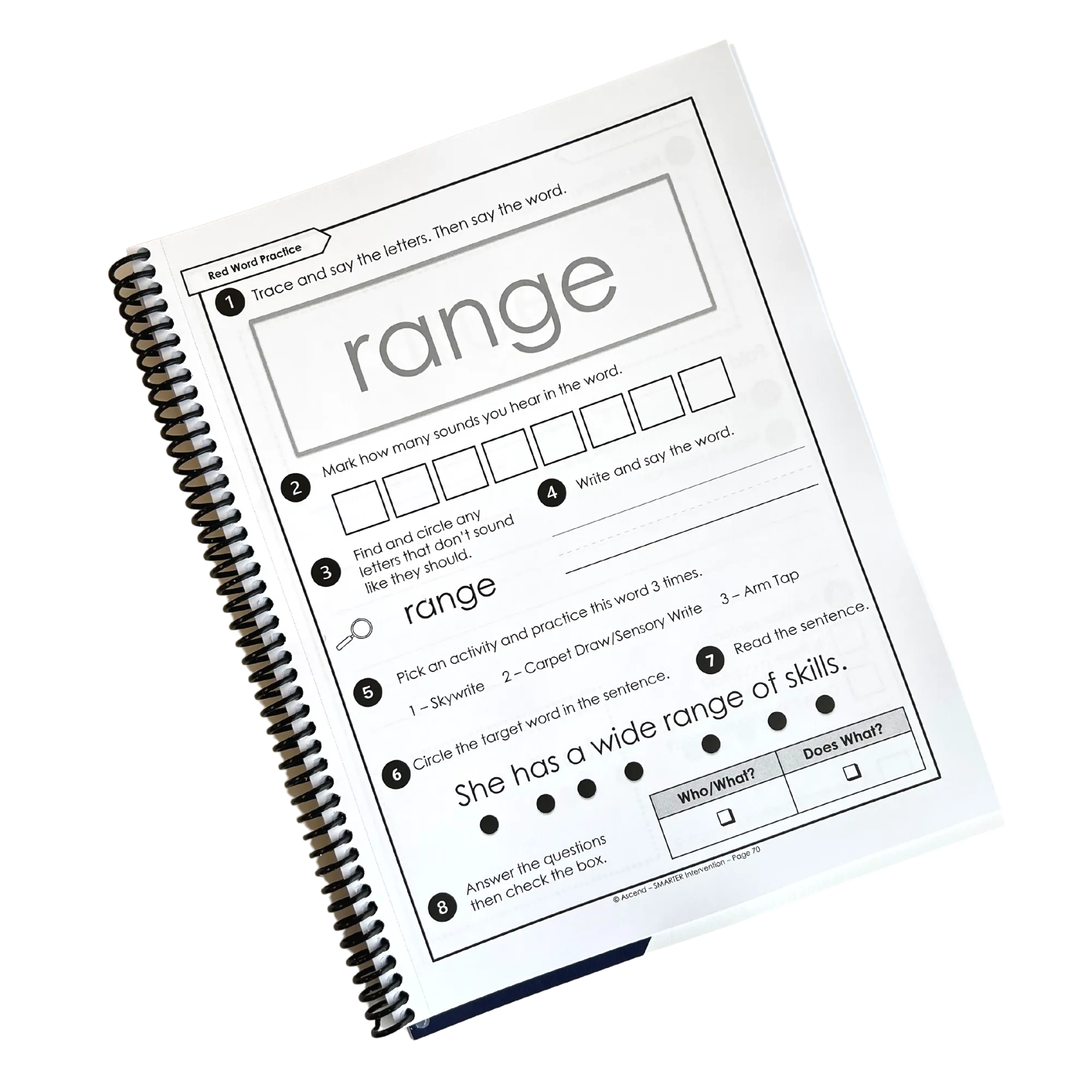 Level 2 Lock Word Activities Workbook