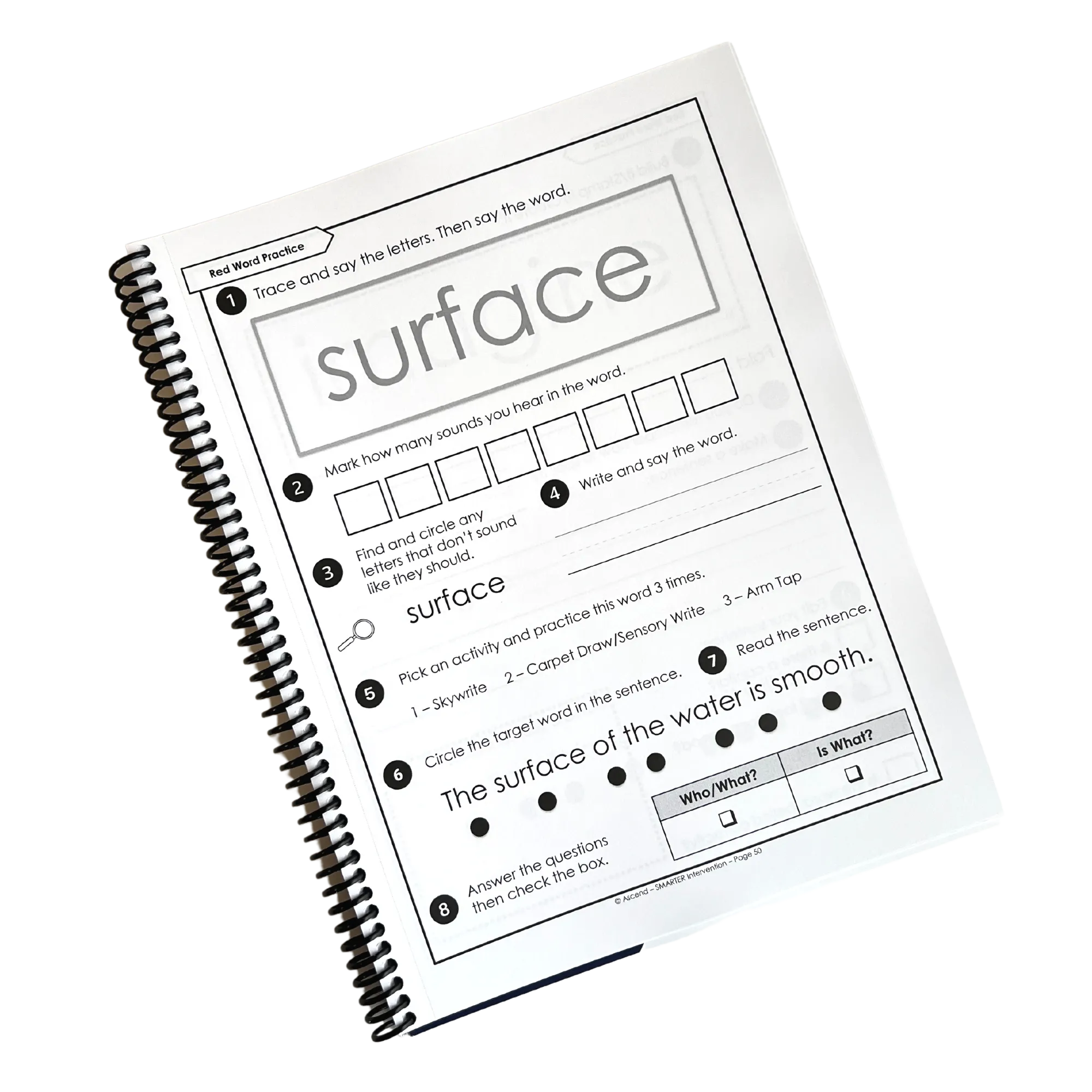 Level 5 Lock Word Activities Workbook