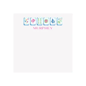 Mahjong Notepad- Personalized