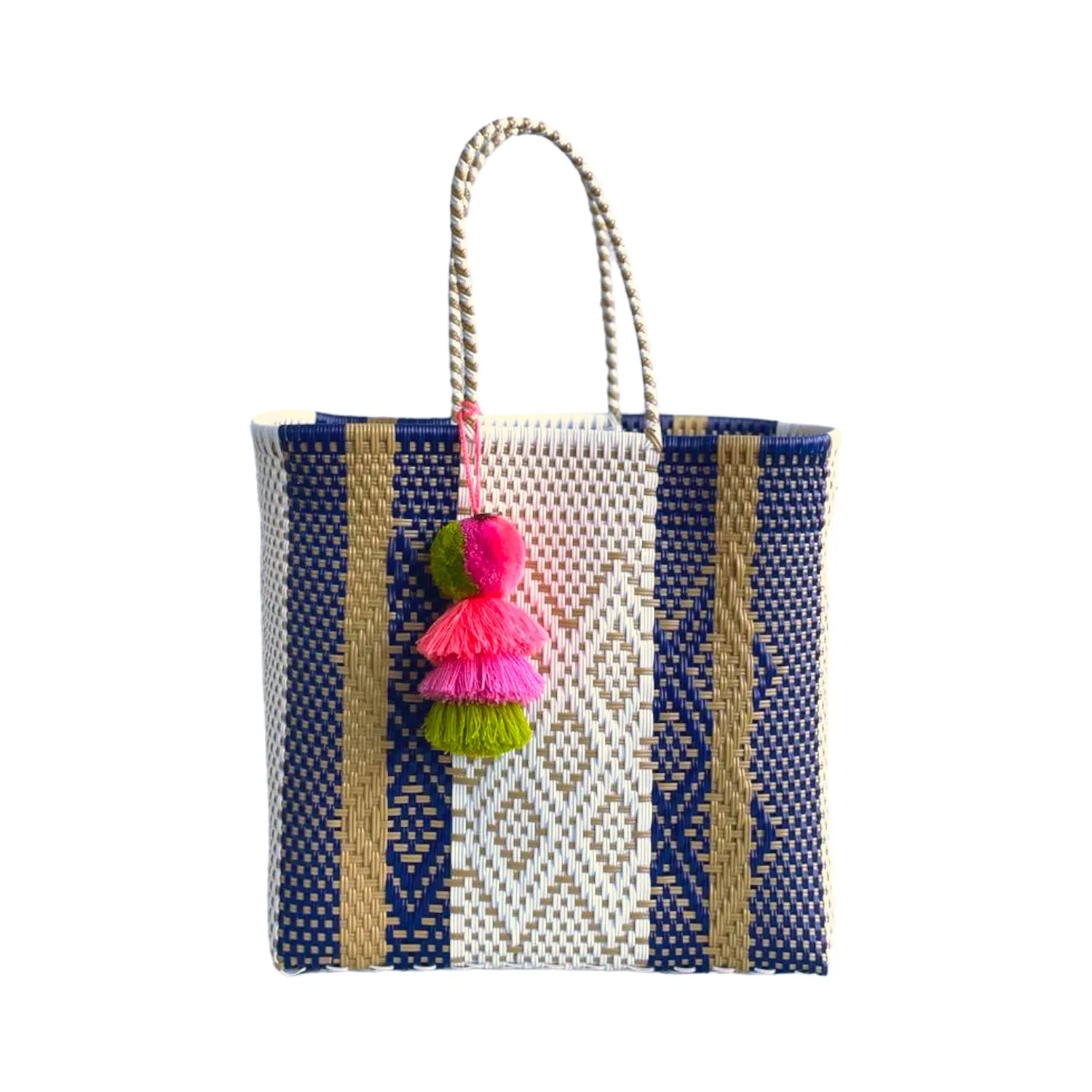 Navy Latte Cocoles Citron Tote