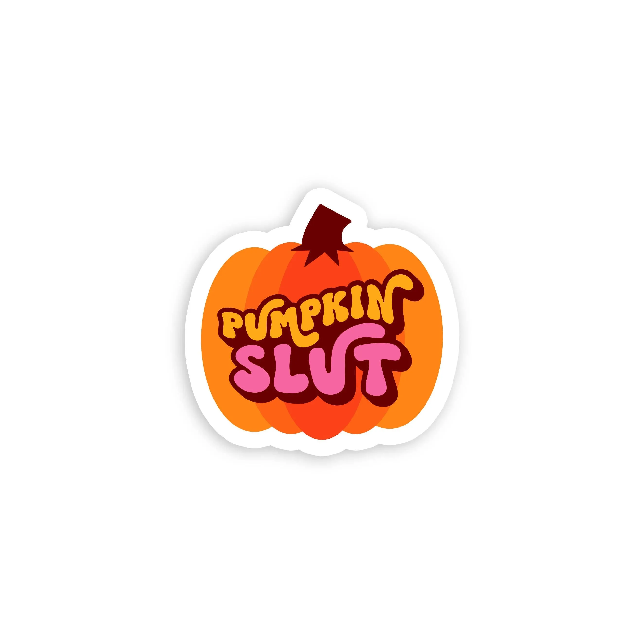 Pumpkin Slut Mini Sticker (Krystan Saint Cat)