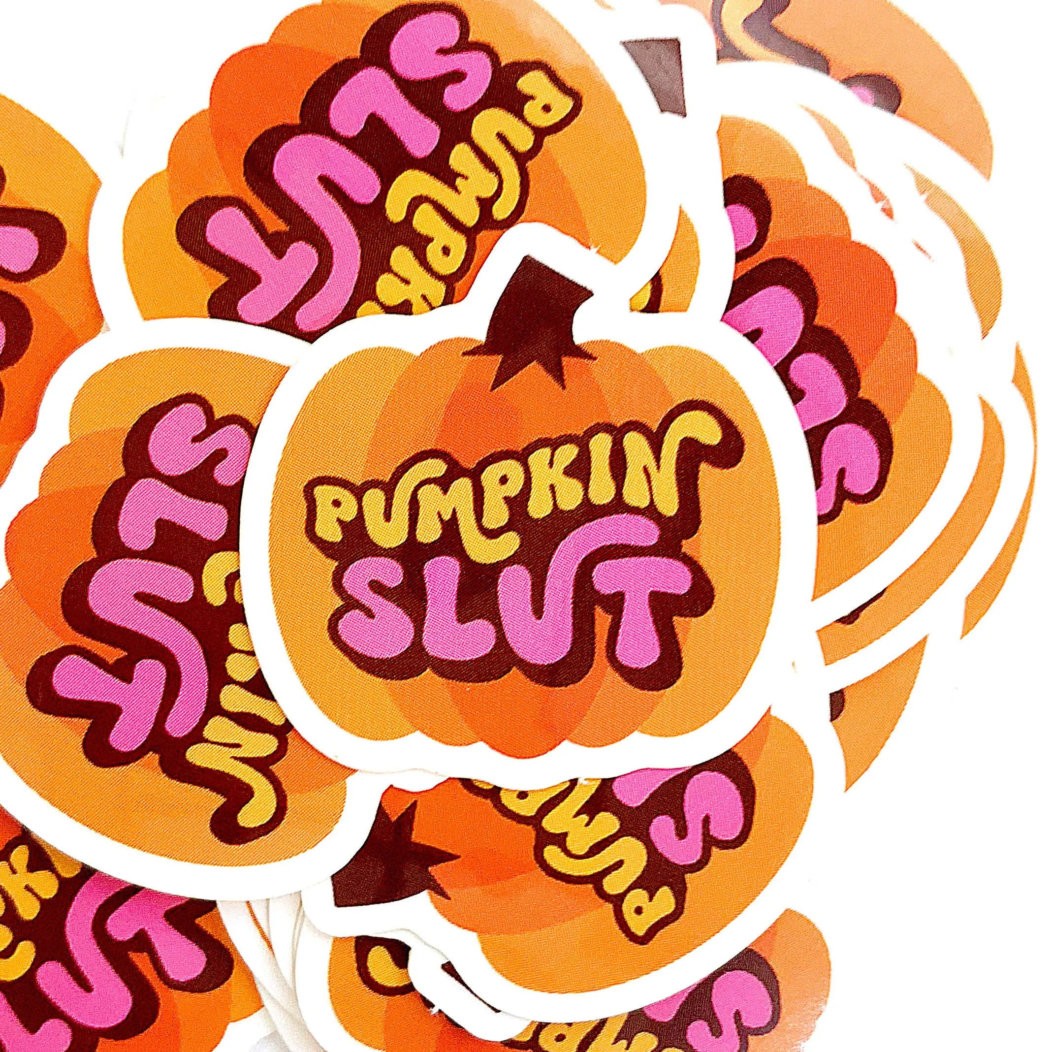 Pumpkin Slut Mini Sticker (Krystan Saint Cat)