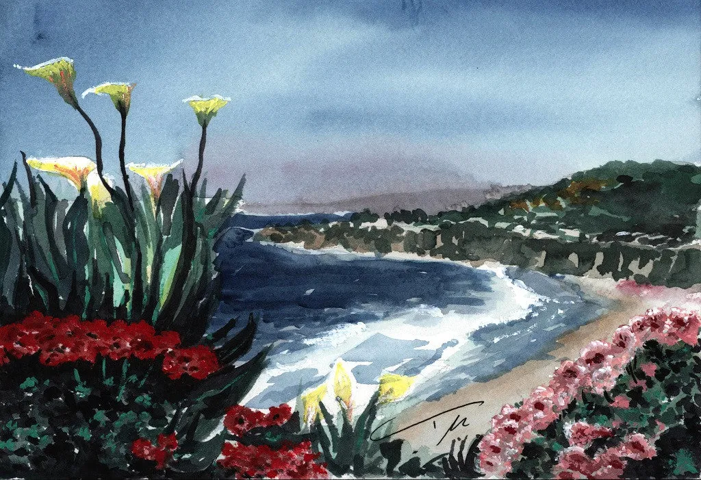 "Laguna Flowers" Print