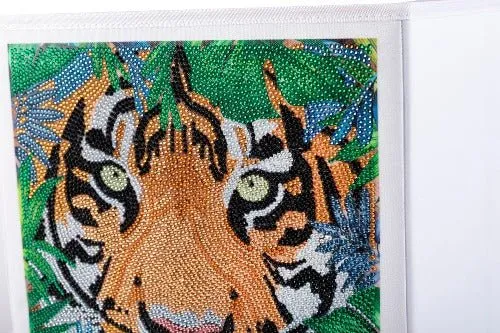 "Tiger" Crystal Art Folding Storage Box 30x30cm