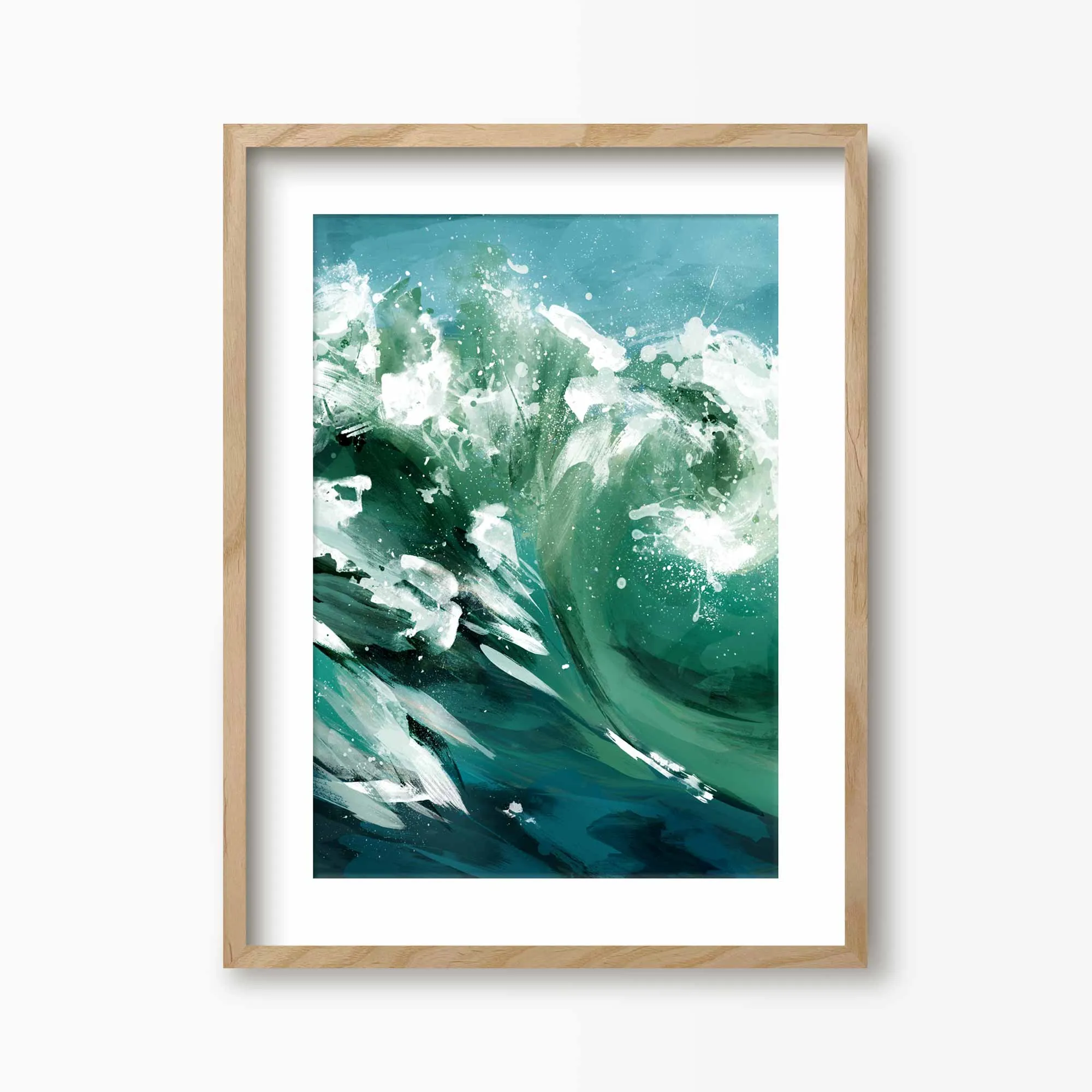 Ride the Wave Ocean Art Print