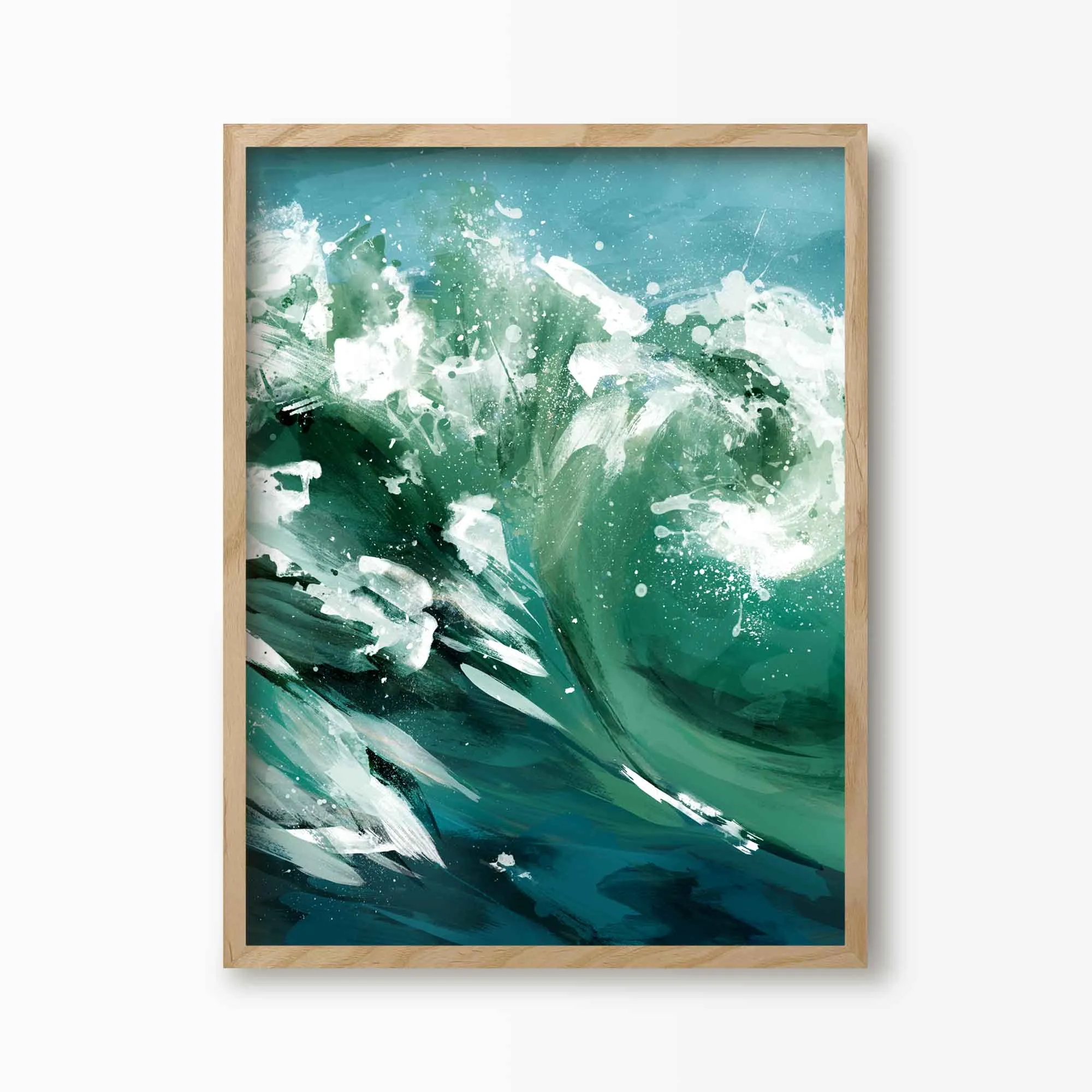 Ride the Wave Ocean Art Print