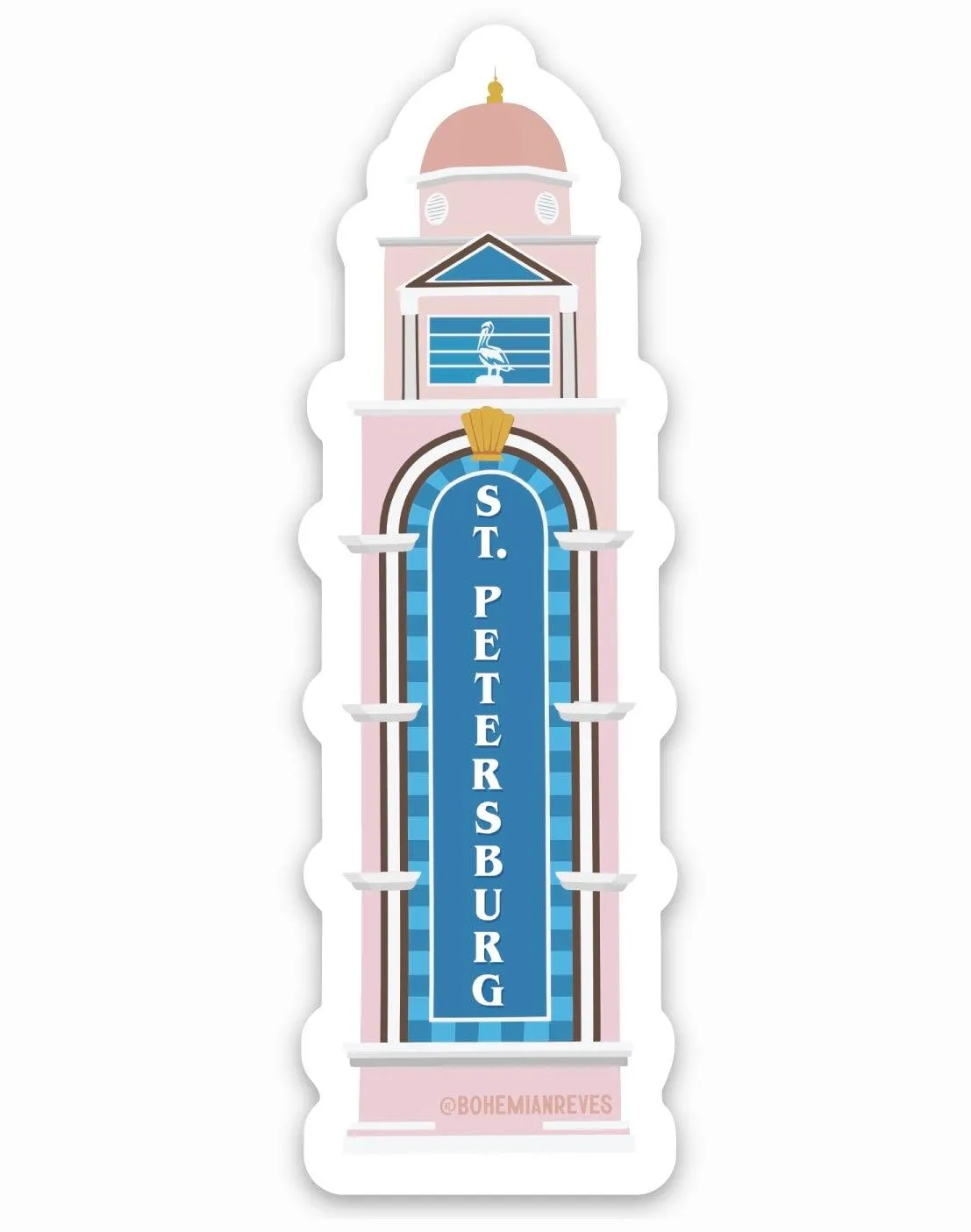 Saint Petersburg FL Welcome Tower Sticker