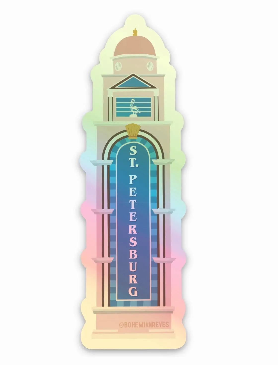 Saint Petersburg FL Welcome Tower Sticker