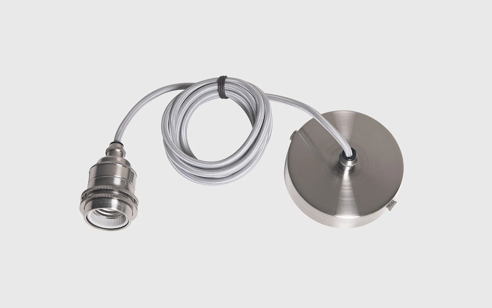 Satin Nickel Ceiling Kit E27