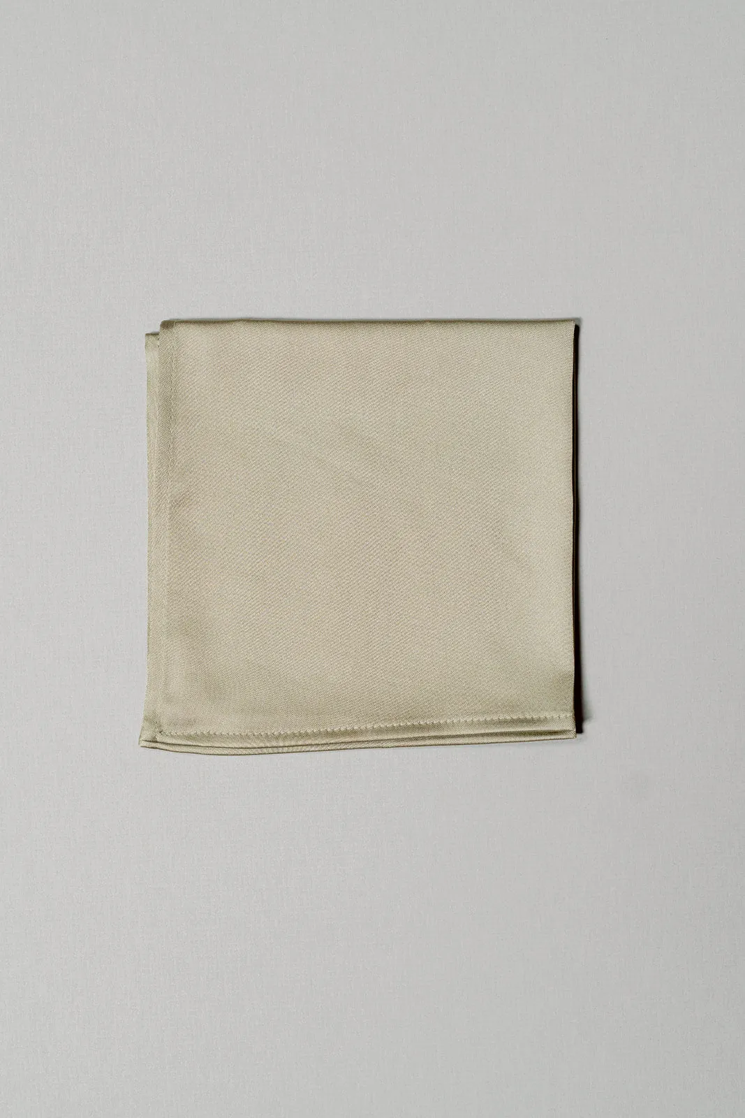 Satin Pocket Square | Ready To Ship | Silver Sage