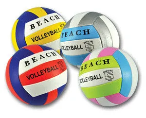 Summer Play Leather Striped Multi-color Beach Volleyball