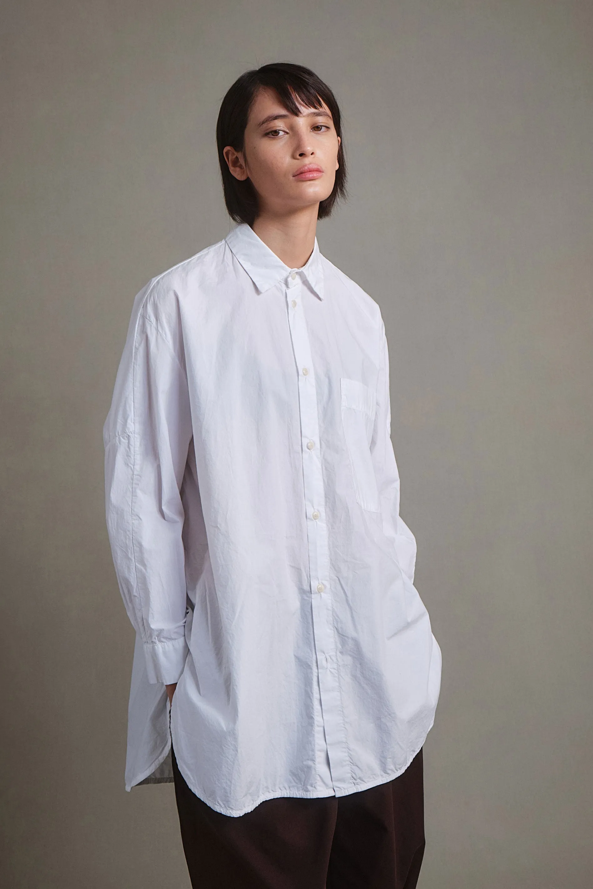 THE PAINTER SHIRT / POPLIN CHALK