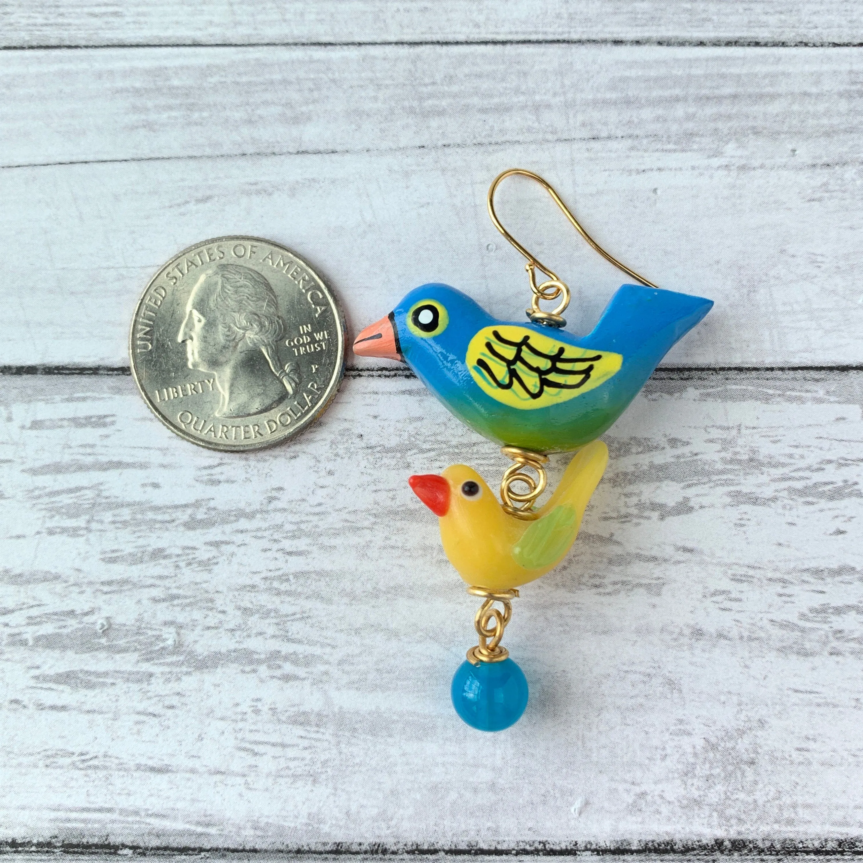 Tropical Paradise Bird Earrings