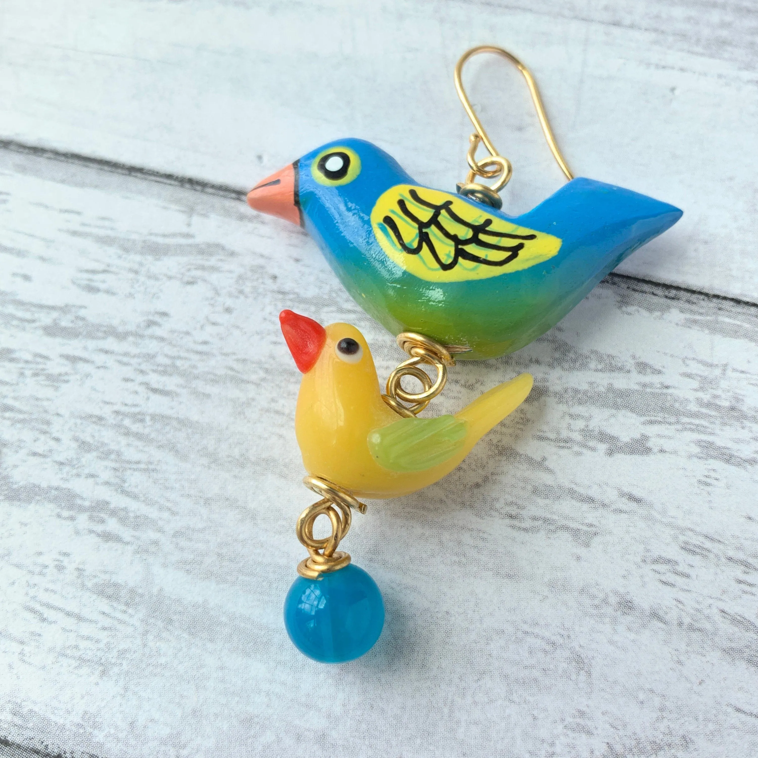 Tropical Paradise Bird Earrings