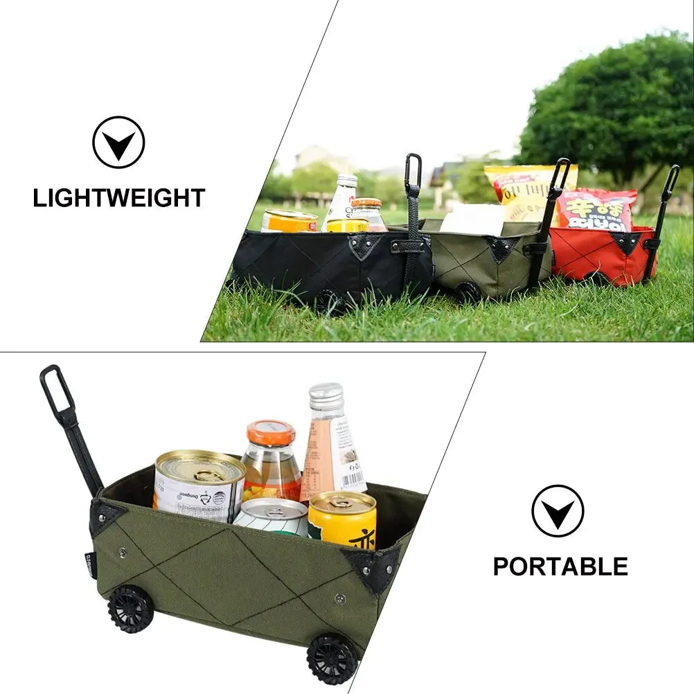 Versatile Storage Wagon Bags | Outdoor Utility Cart with Wheels | Perfect for Beach, Camping, and Shopping | Convenient Folding Design