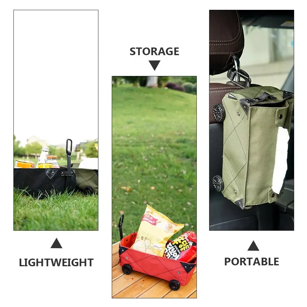 Versatile Storage Wagon Bags | Outdoor Utility Cart with Wheels | Perfect for Beach, Camping, and Shopping | Convenient Folding Design