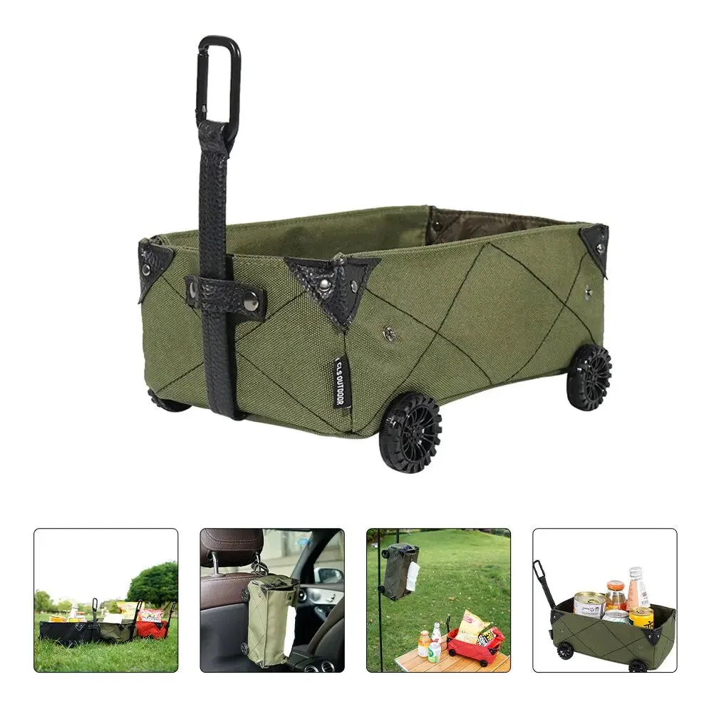 Versatile Storage Wagon Bags | Outdoor Utility Cart with Wheels | Perfect for Beach, Camping, and Shopping | Convenient Folding Design