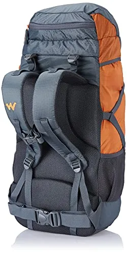 Wildcraft 45 Ltrs Grey and Orange Rucksack Large